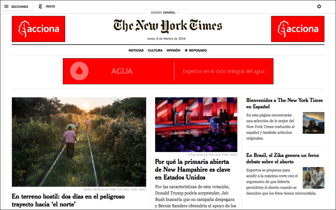 The New York Times lanza su edición digital en español