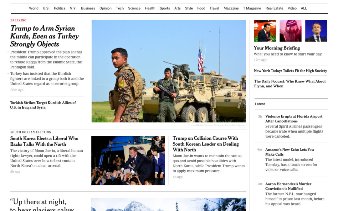 The New York Times empieza a probar su nuevo diseño responsive